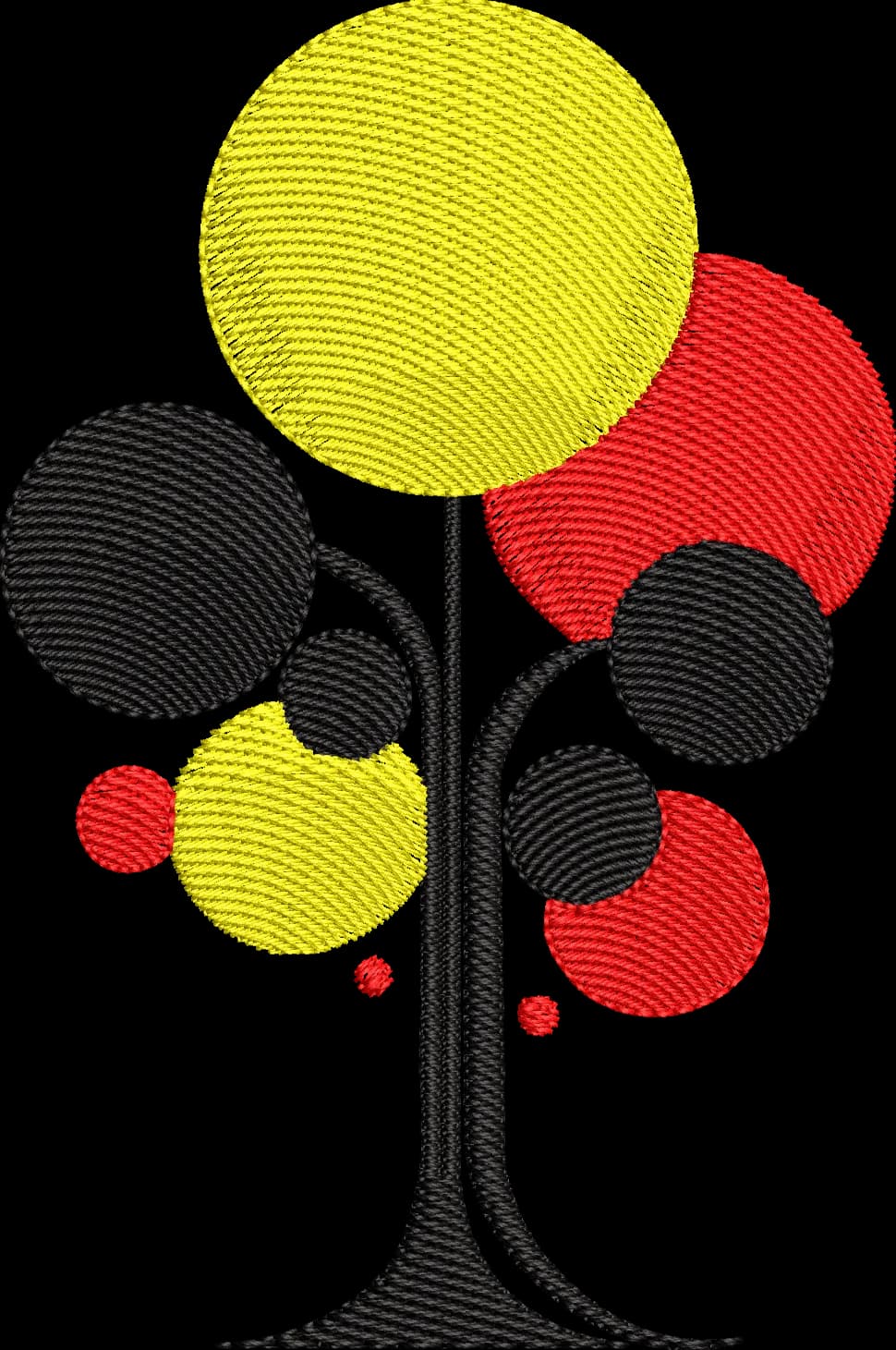 NEW COLOURFUL CIRCLE FLOWER